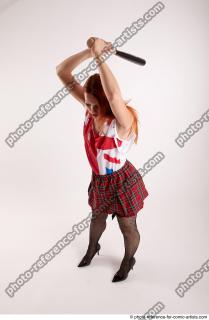 21 2018 01 TINA STANDING POSE BASEBALL BAT